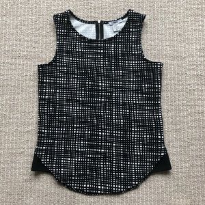 Bar III Crosshatch Tank Top
